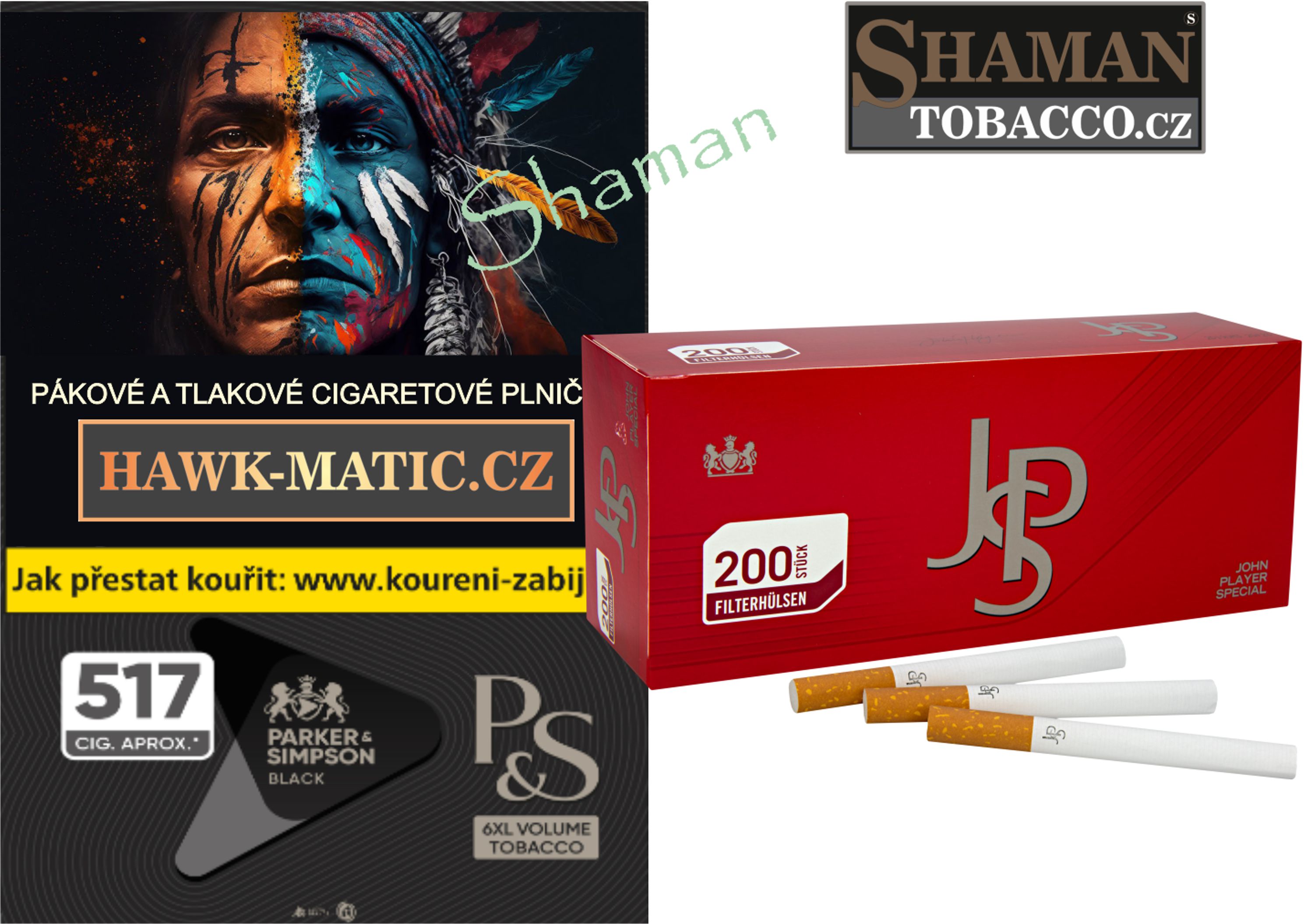ps_tabak_233g_JPS_red_dutinky_regular_SHAMANTOBACCO.cz_01